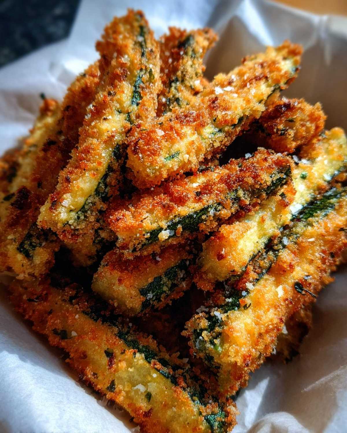 Baked Parmesan Zucchini Fries - detail 2