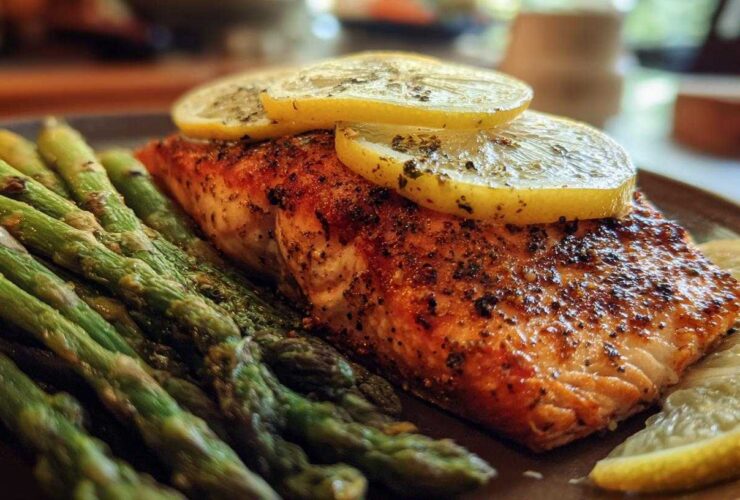 Baked Salmon with Asparagus