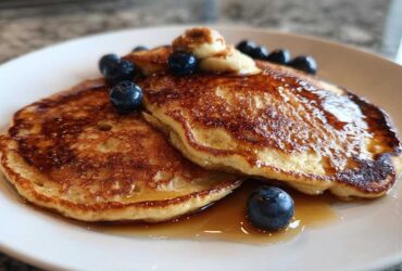 Banana Almond Butter Pancakes