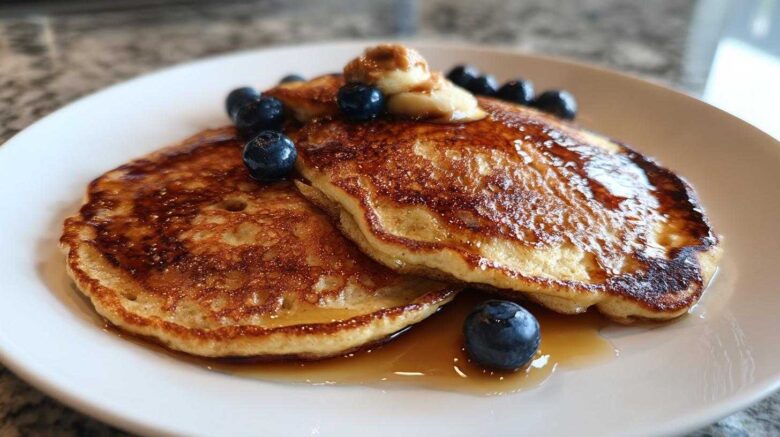 Banana Almond Butter Pancakes