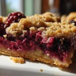 Black Raspberry Crumble Bars