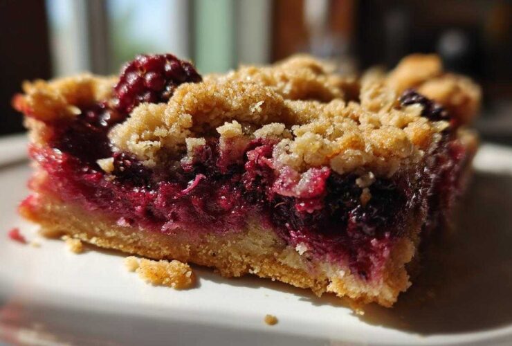 Black Raspberry Crumble Bars
