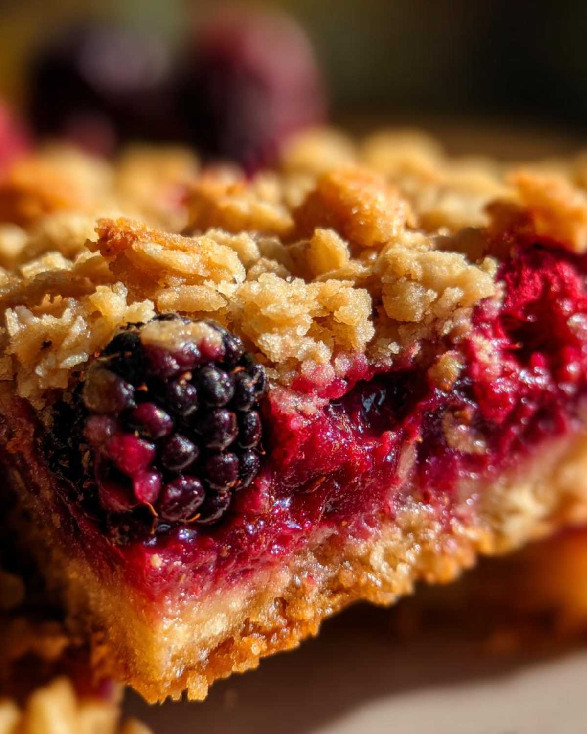 Black Raspberry Crumble Bars - detail 3