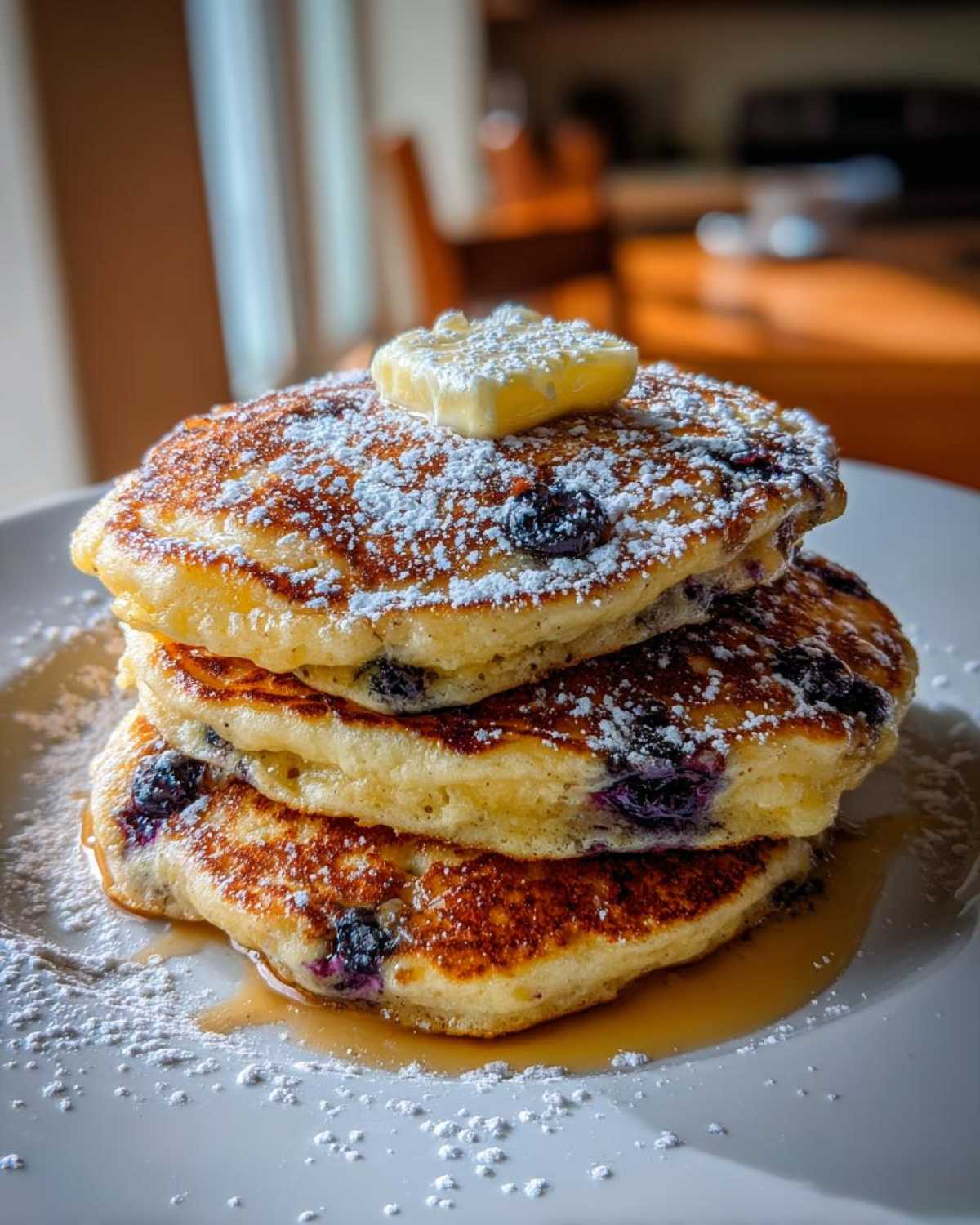 Blueberry Lemon Ricotta Pancakes - detail 1