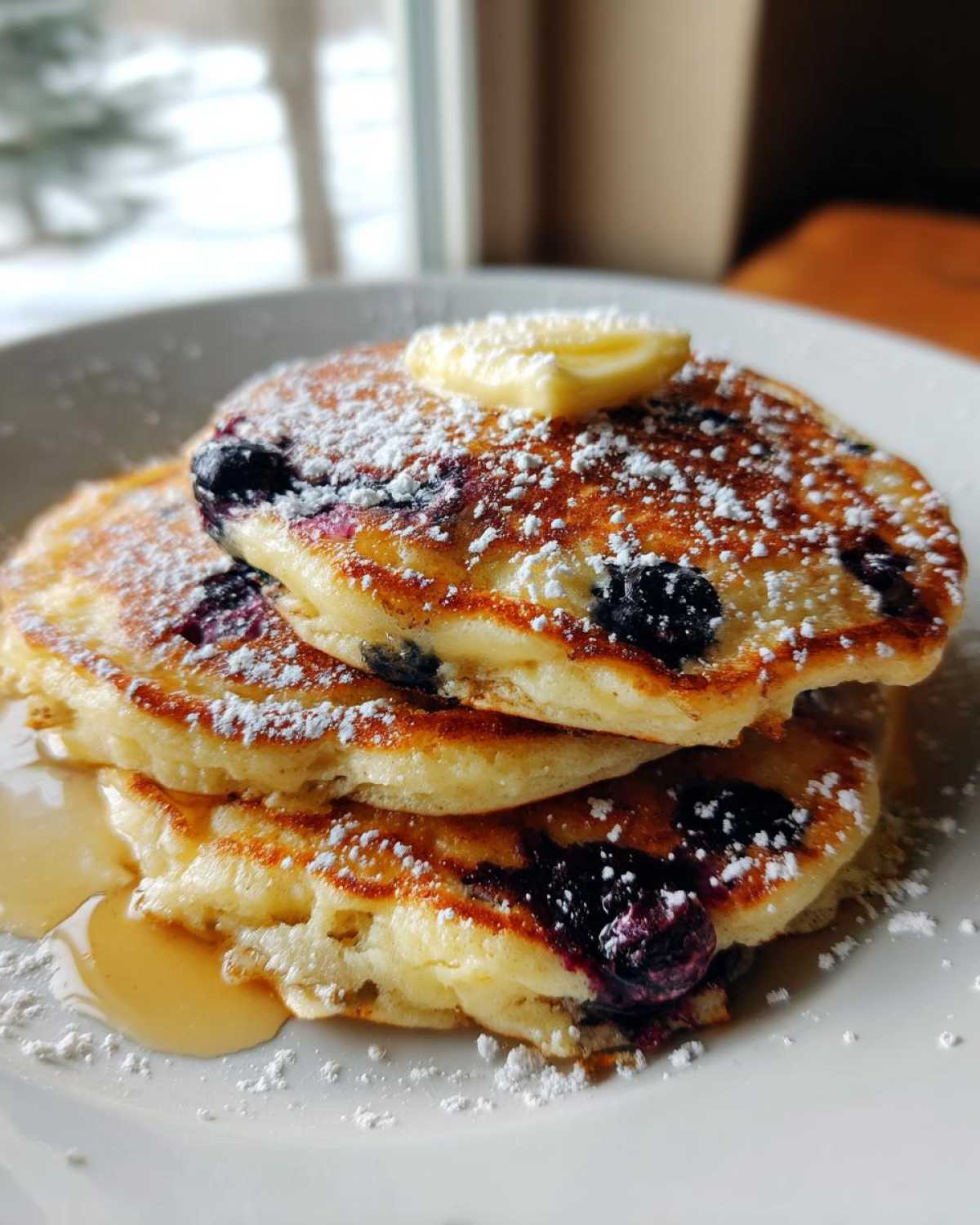 Blueberry Lemon Ricotta Pancakes - detail 3