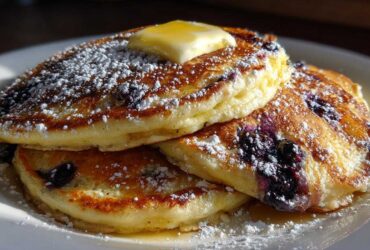 Blueberry Lemon Ricotta Pancakes