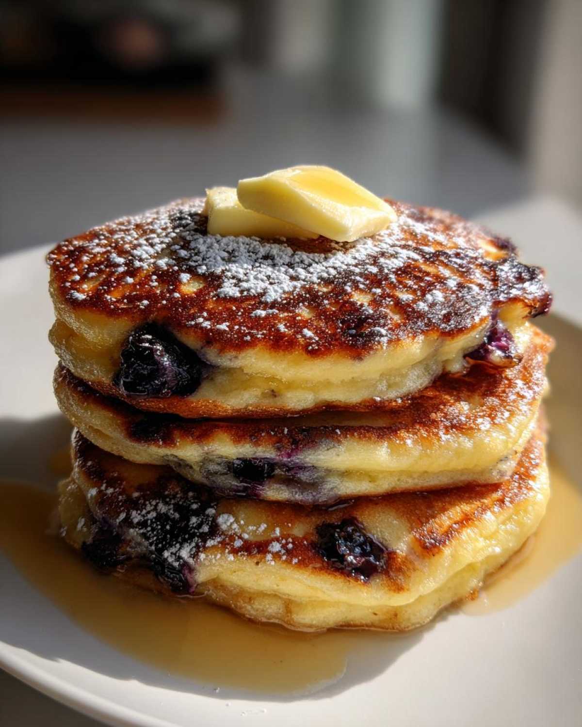 Blueberry Lemon Ricotta Pancakes - detail 4