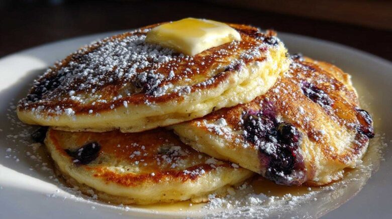 Blueberry Lemon Ricotta Pancakes