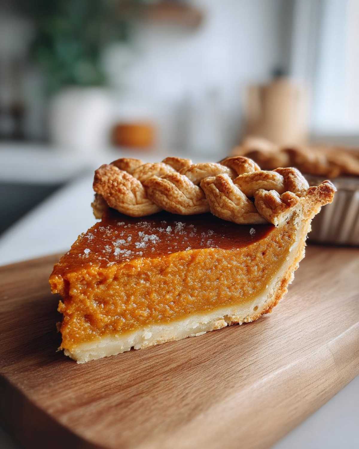 Braided Edge Pumpkin Pie Crust - detail 1
