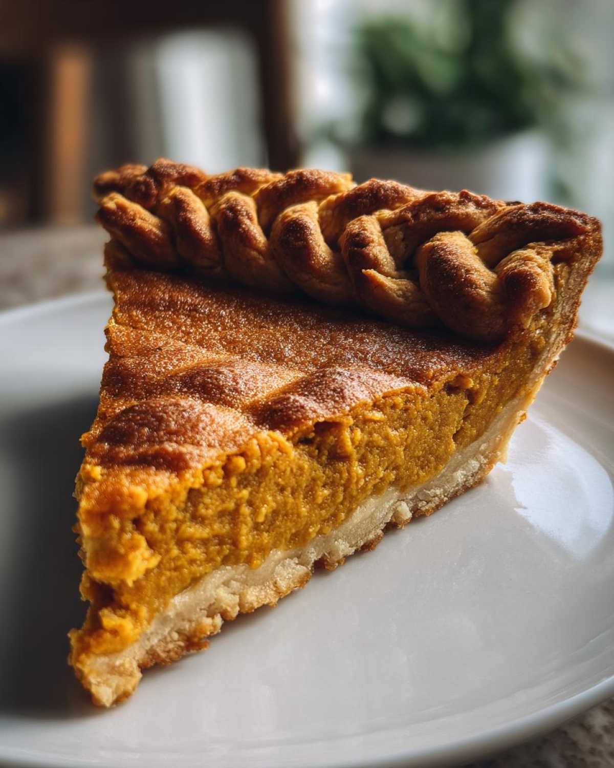 Braided Edge Pumpkin Pie Crust - detail 3