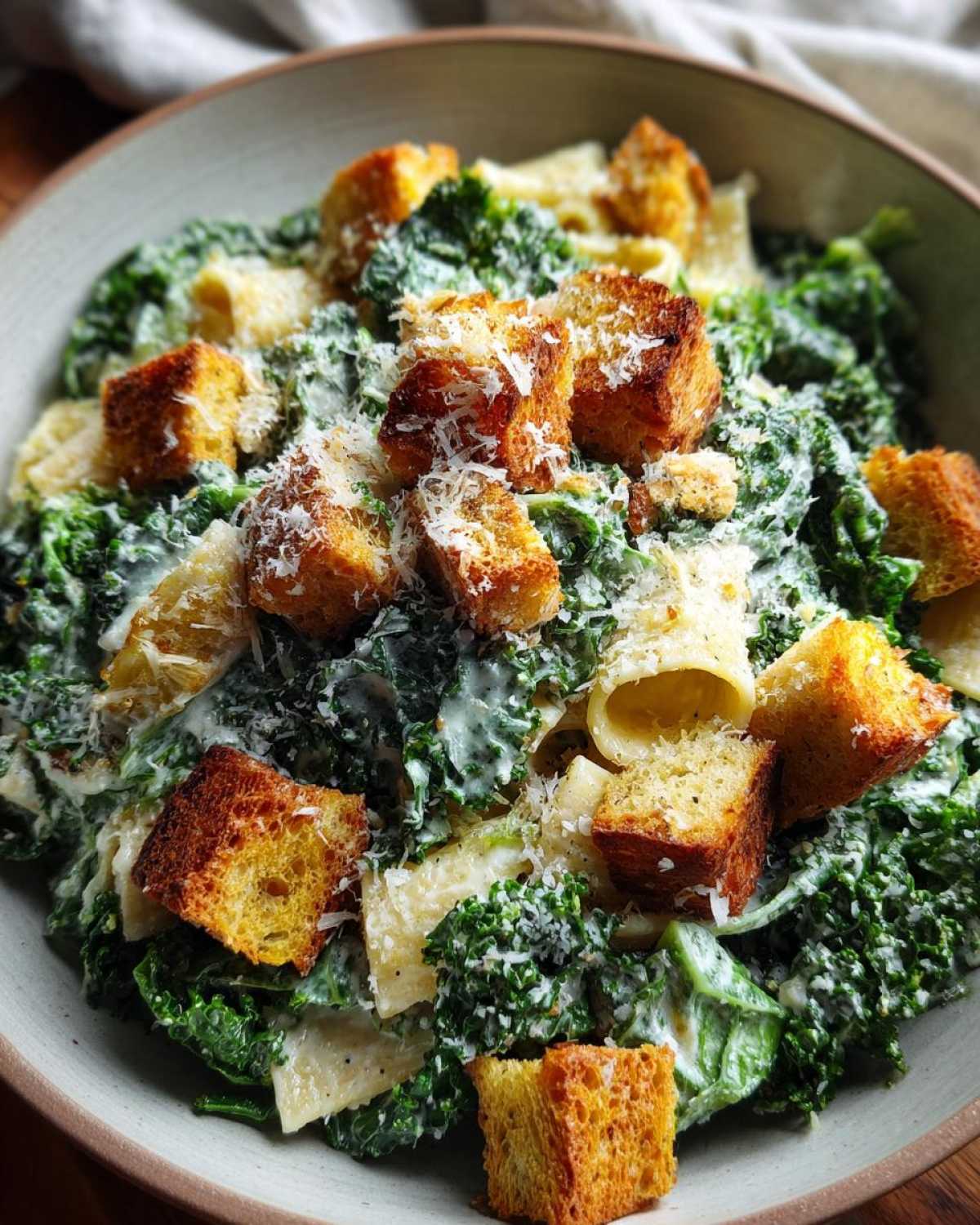 Caesar Pasta Salad with Kale - detail 1