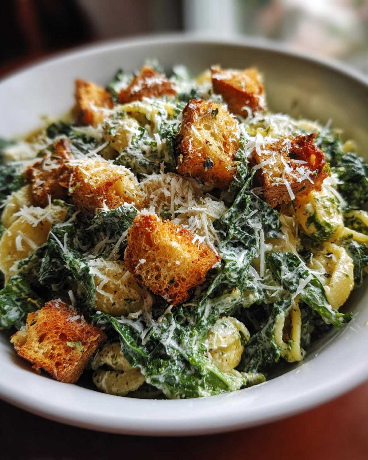 Caesar Pasta Salad with Kale - detail 2