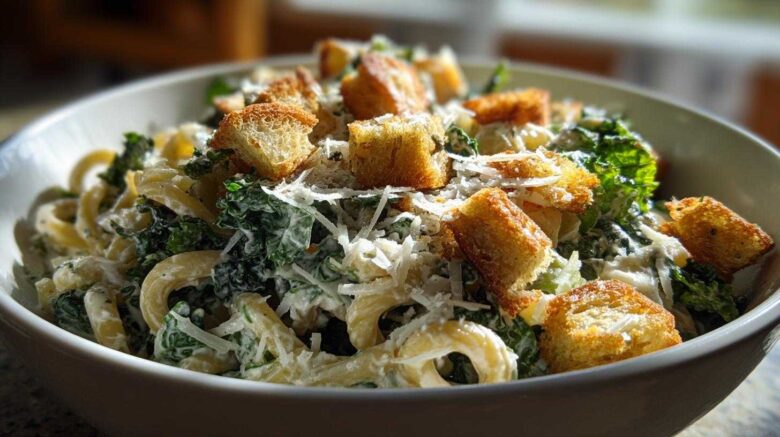 Caesar Pasta Salad with Kale