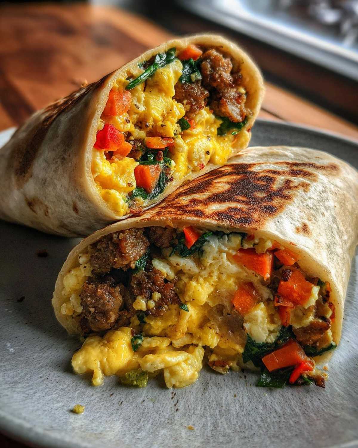 Campfire Breakfast Burritos - detail 1