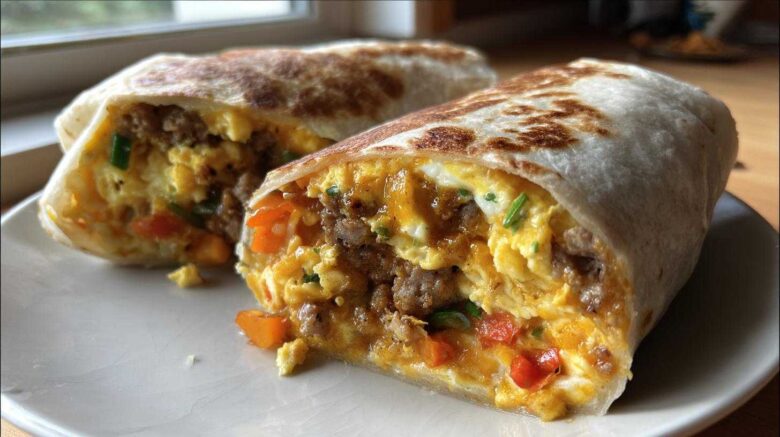 Campfire Breakfast Burritos