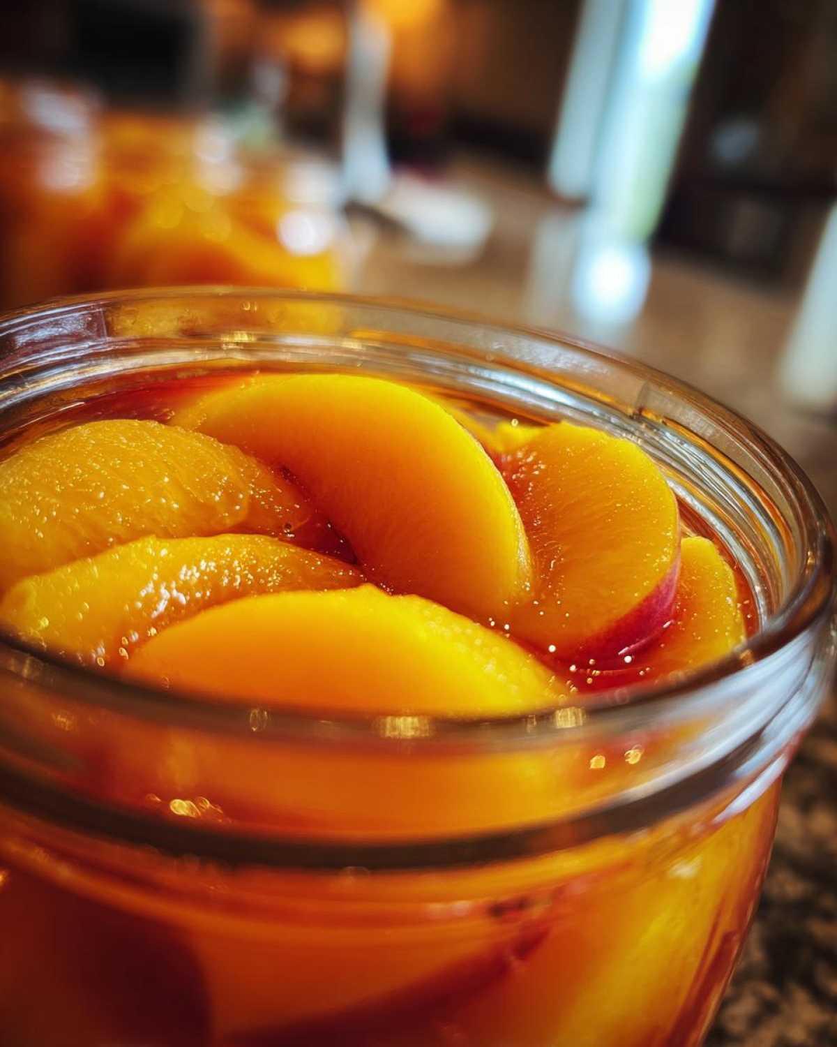 Canning Fresh Peaches in Light Syrup - detail 1