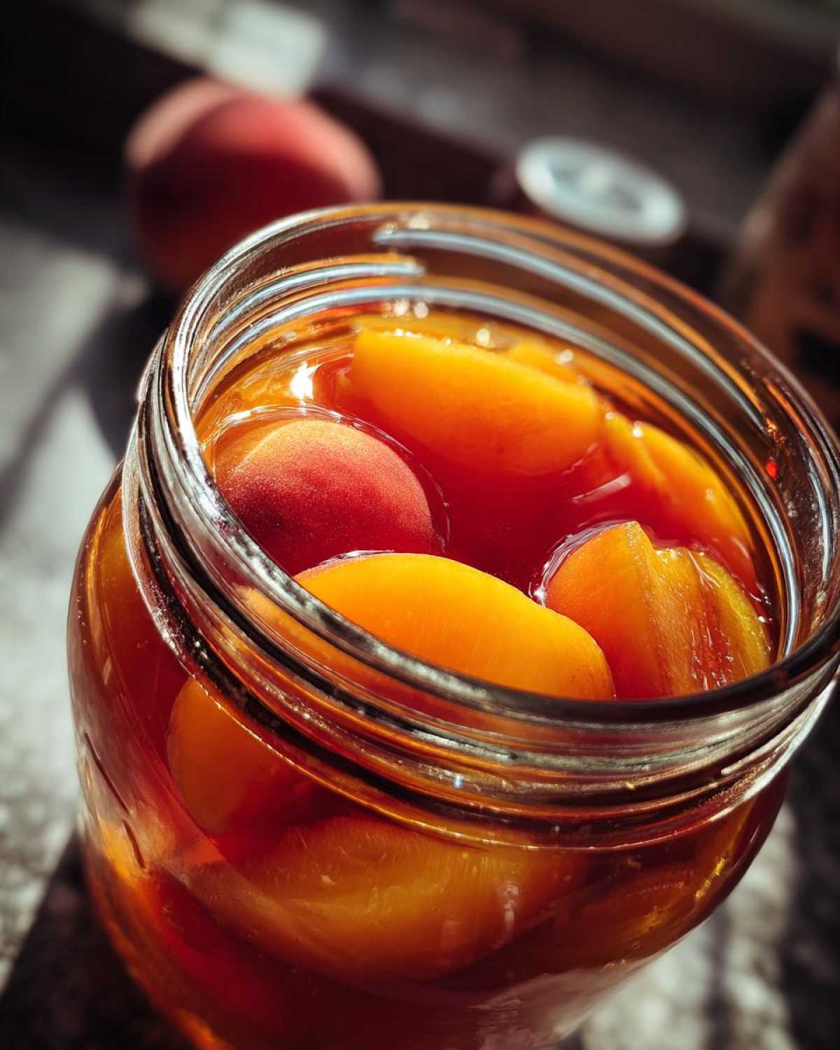 Canning Fresh Peaches in Light Syrup - detail 3