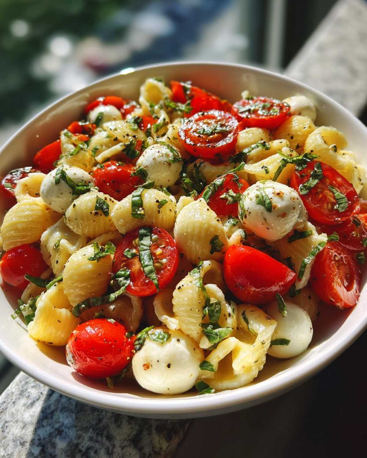Caprese Pasta Salad - detail 1