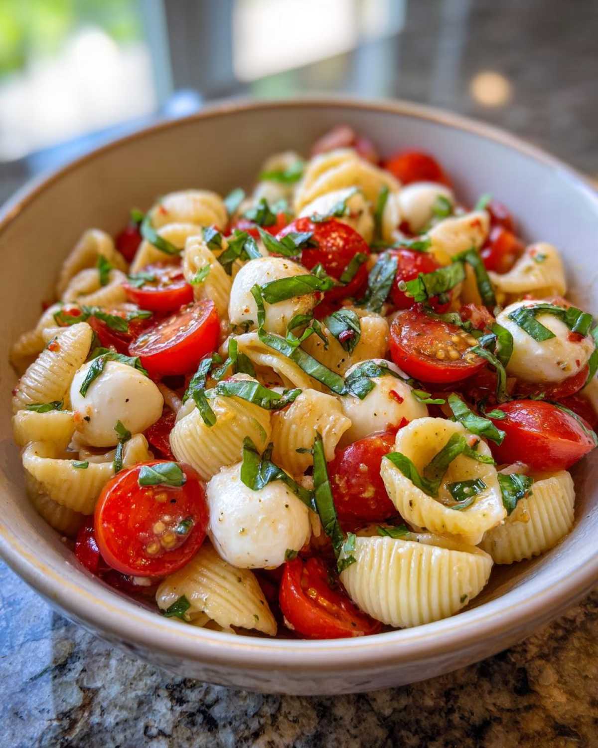 Caprese Pasta Salad - detail 2