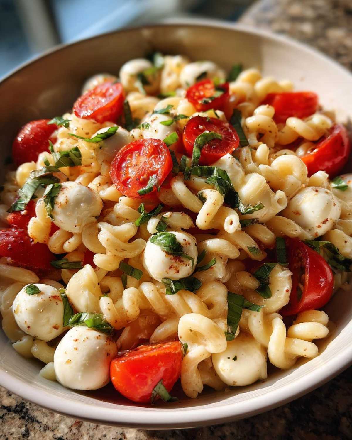 Caprese Pasta Salad - detail 4