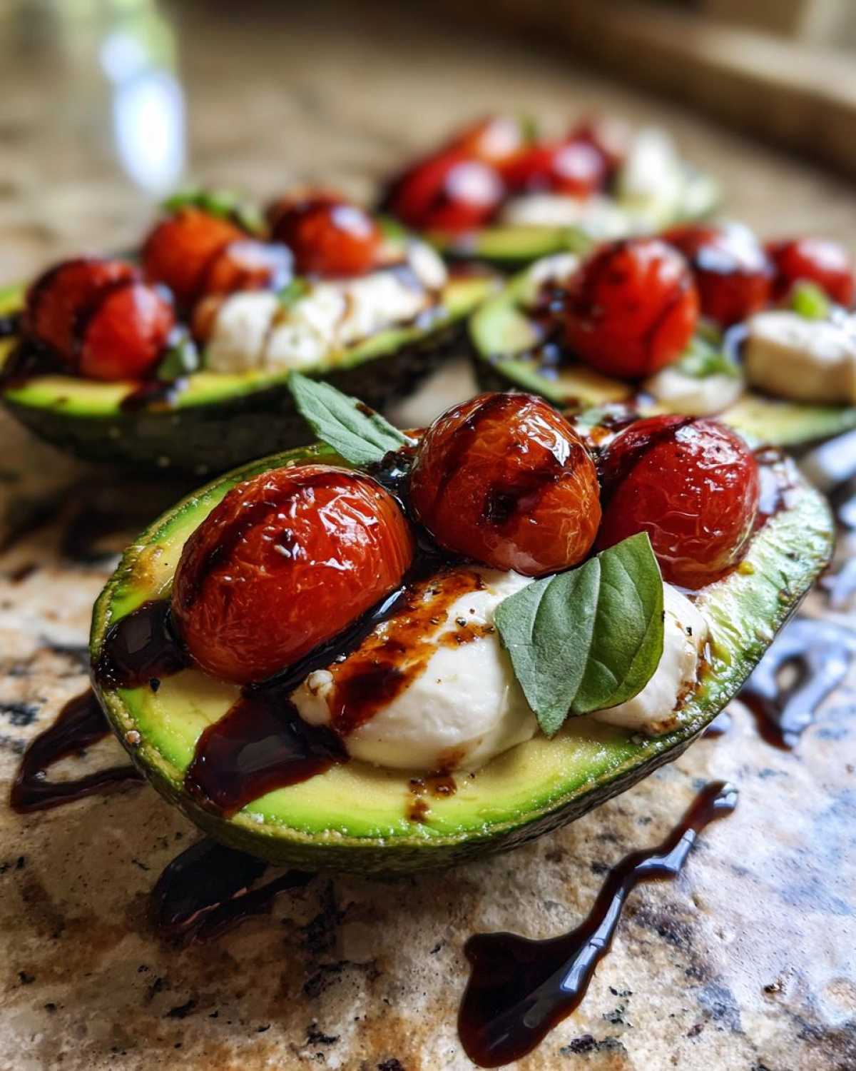 Caprese Stuffed Avocado Boats - detail 1