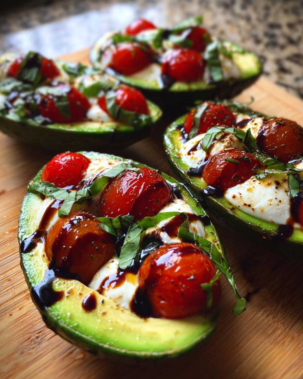 Caprese Stuffed Avocado Boats - detail 2