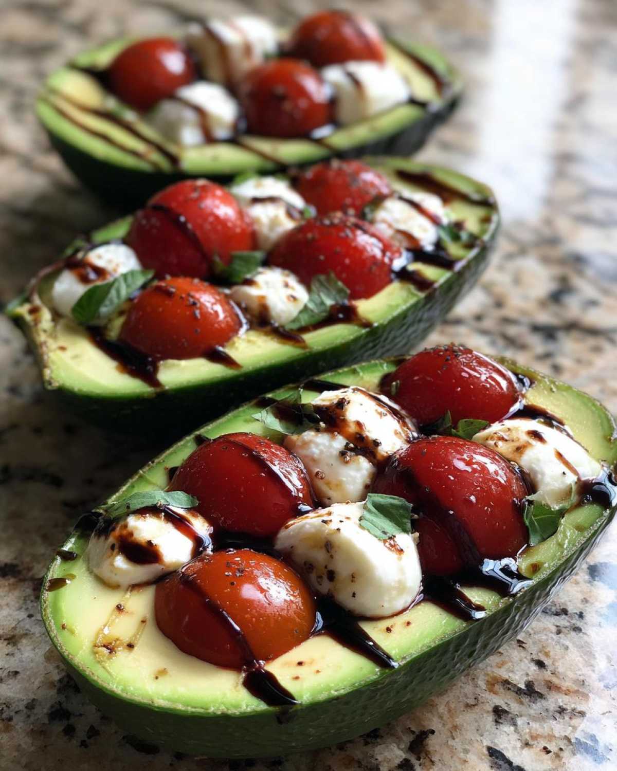 Caprese Stuffed Avocado Boats - detail 3