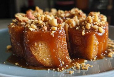Caramel Apple Slices with Nuts