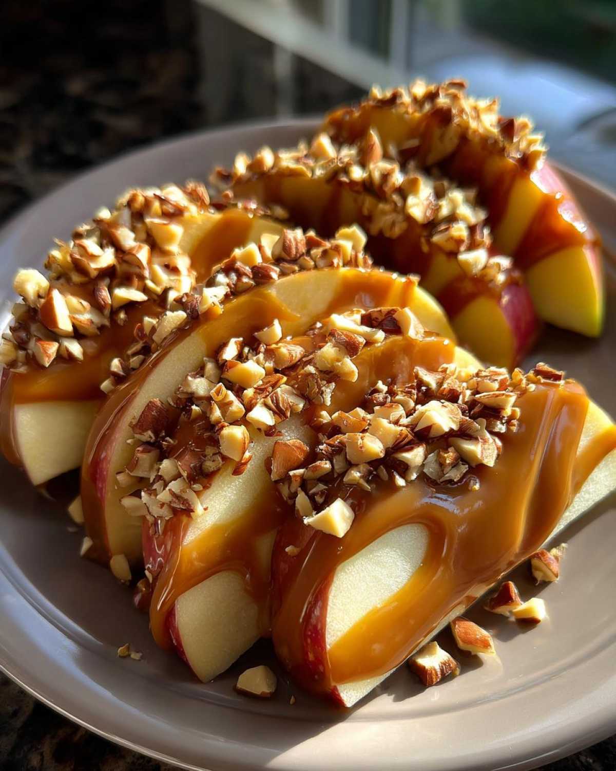 Caramel Apple Slices with Nuts - detail 4
