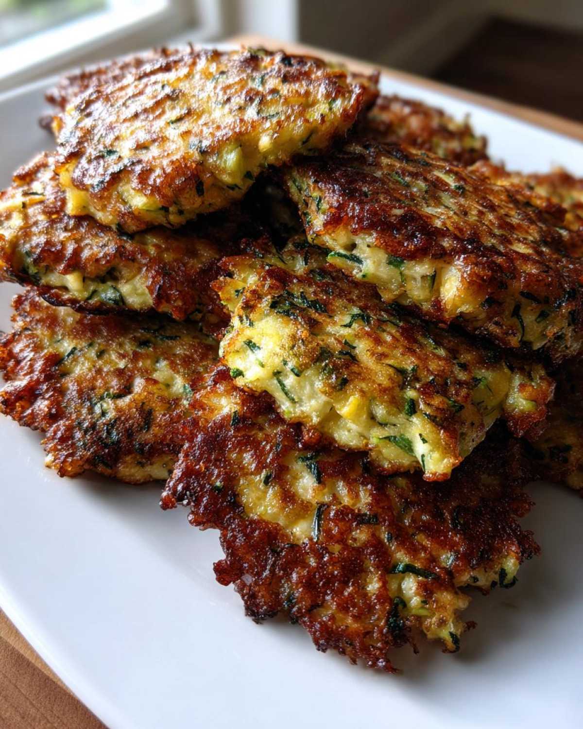 Cheesy Zucchini Fritters - detail 1