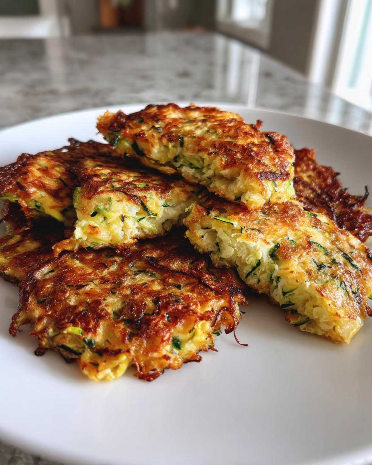 Cheesy Zucchini Fritters - detail 3