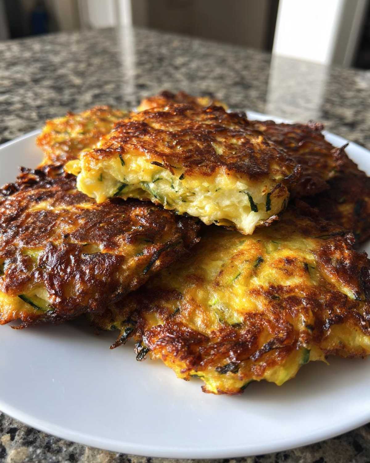 Cheesy Zucchini Fritters - detail 4