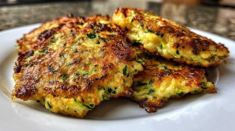 Cheesy Zucchini Fritters