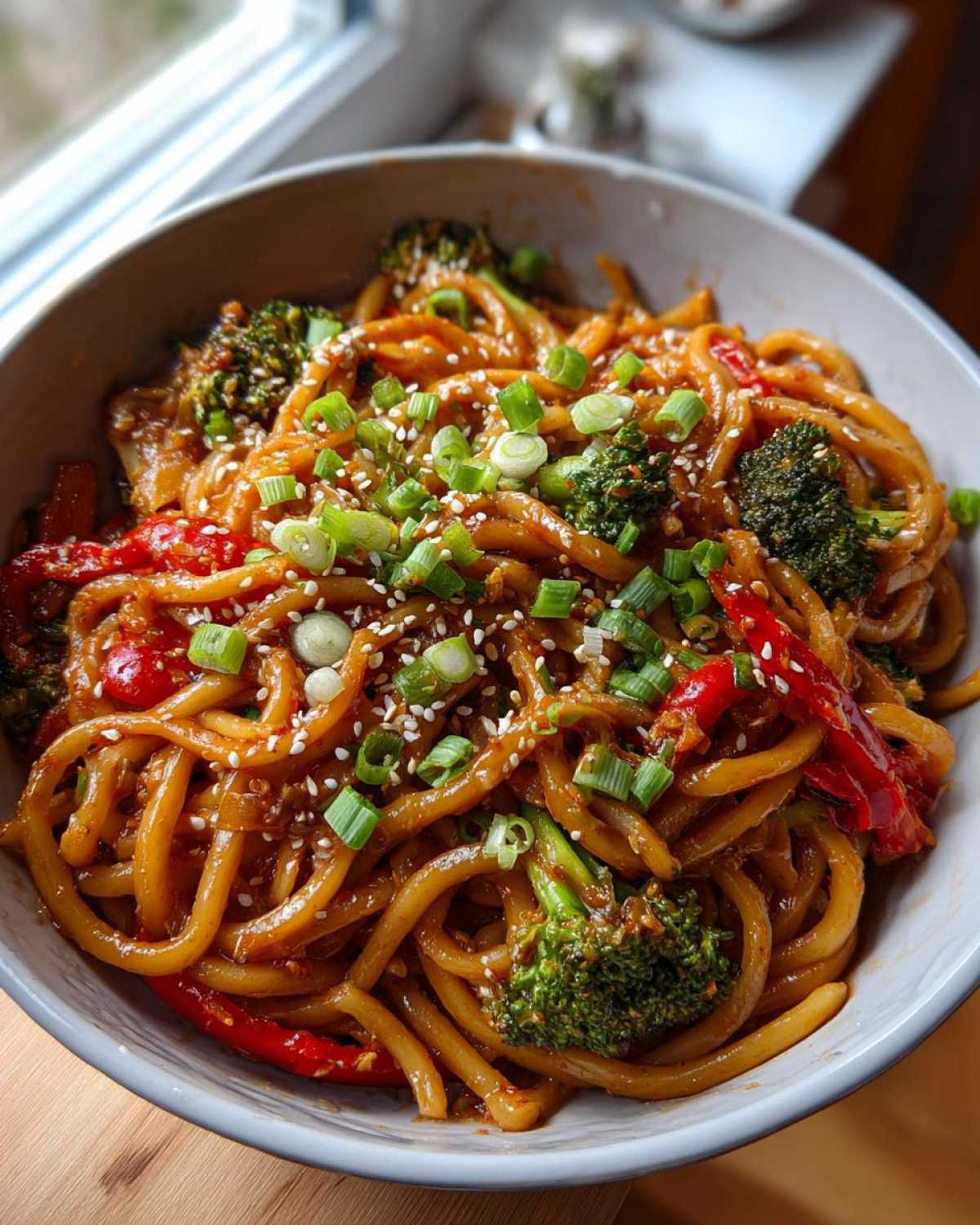 Chili Garlic Udon Stir Fry - detail 3