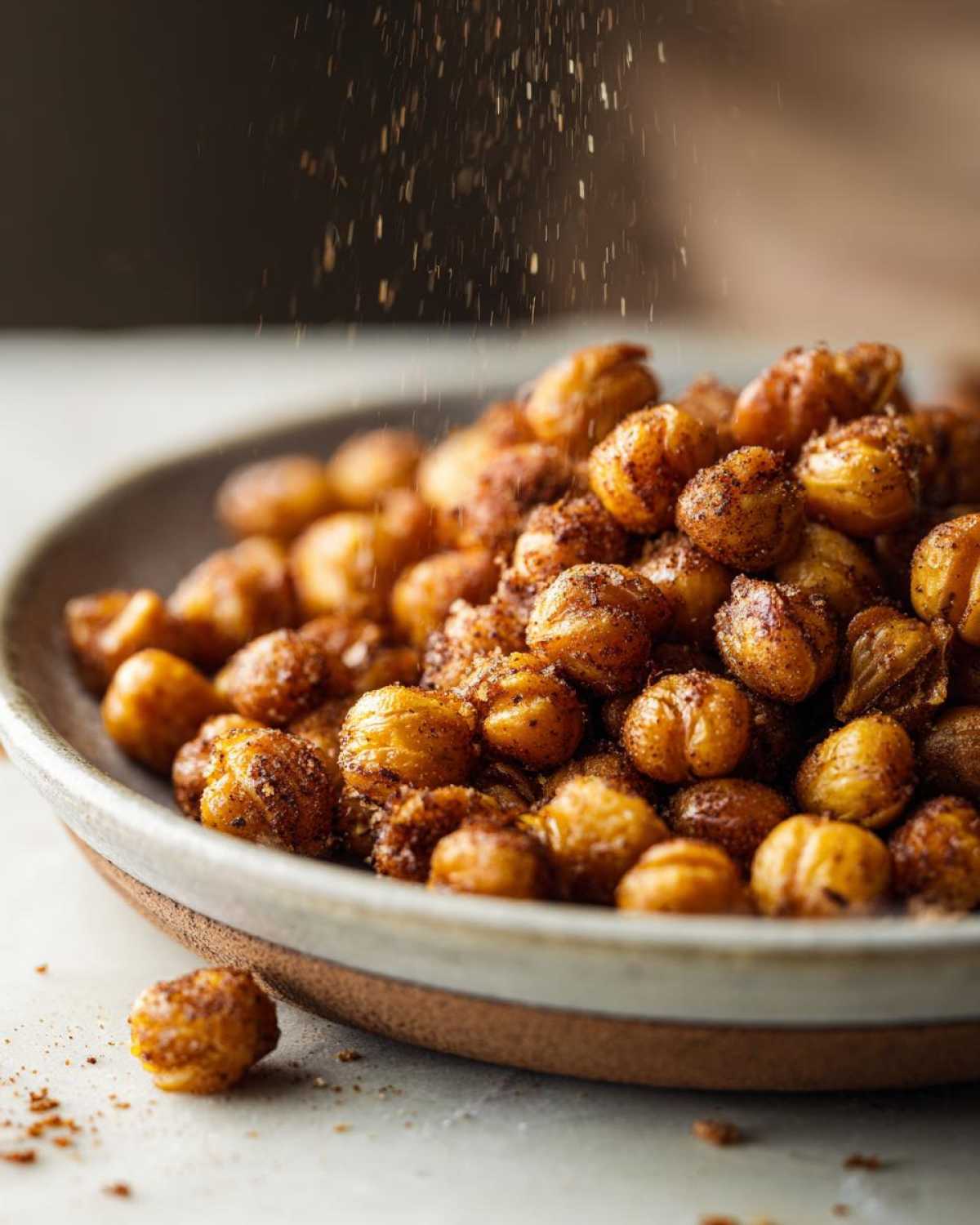 Cinnamon Sugar Roasted Chickpeas - detail 2
