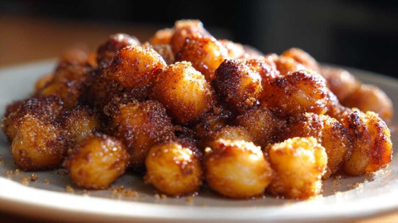 Cinnamon Sugar Roasted Chickpeas
