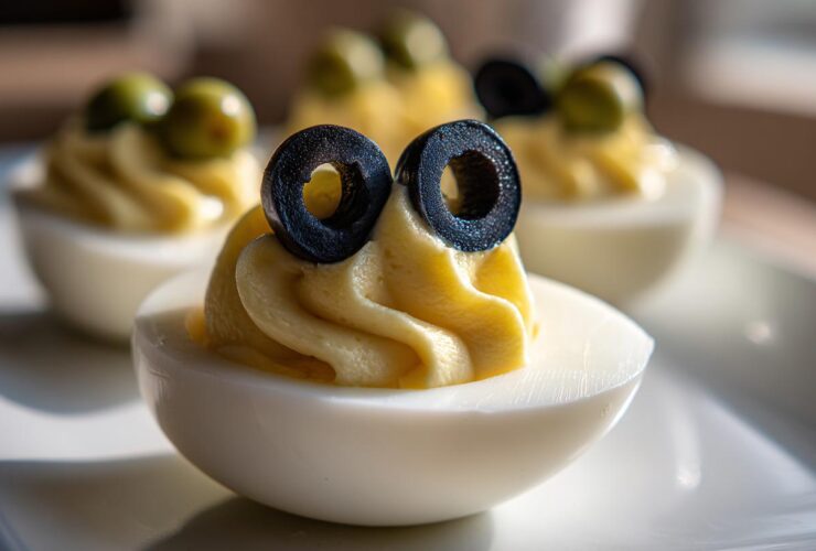 Creepy Crawly Deviled Eggs