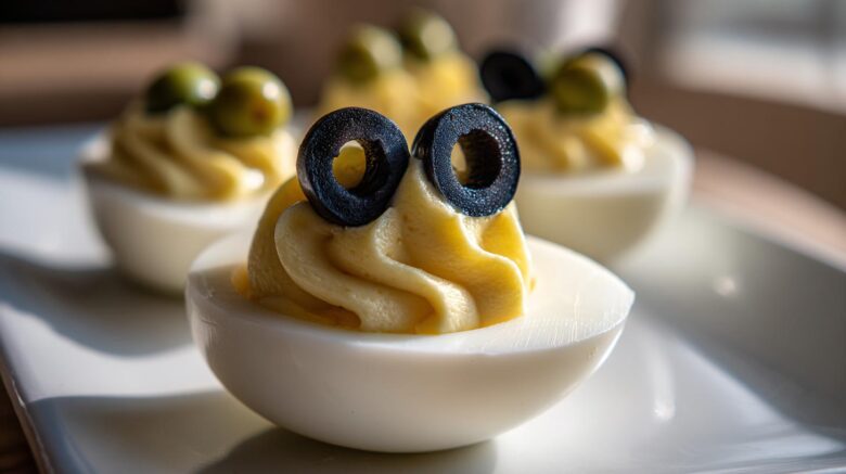 Creepy Crawly Deviled Eggs