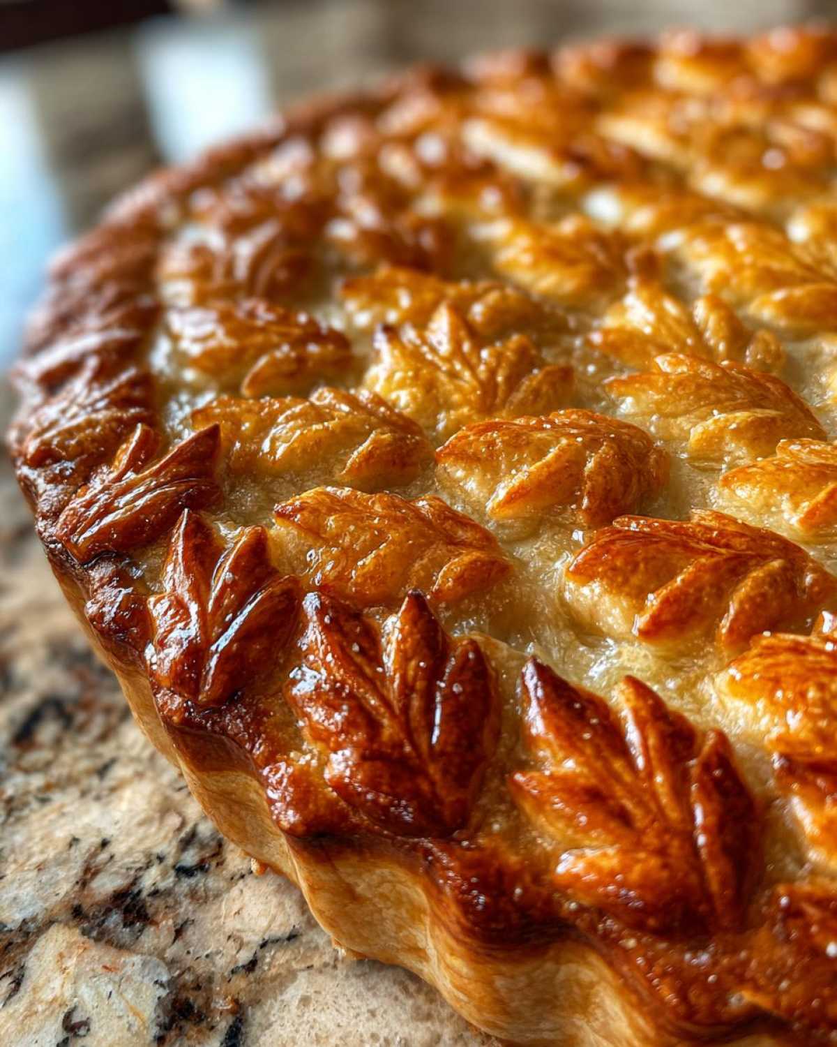 Decorative Leaf Pie Crust Tutorial - detail 2