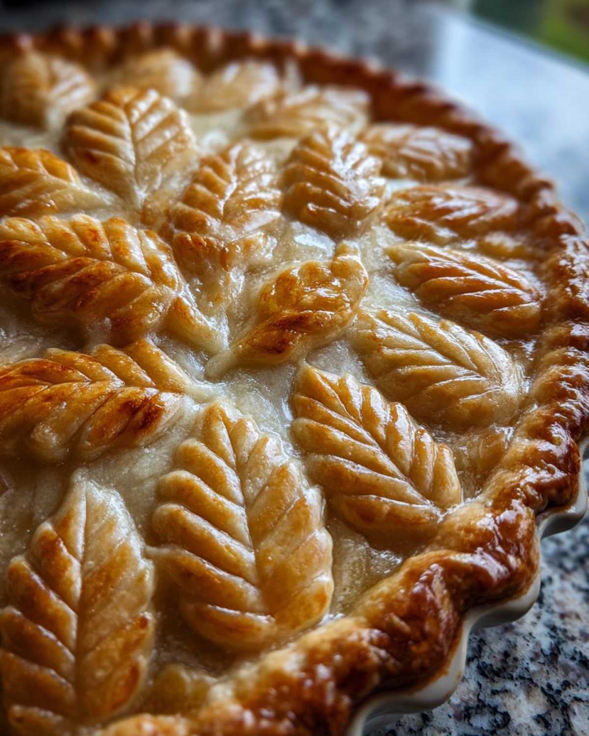 Decorative Leaf Pie Crust Tutorial - detail 3