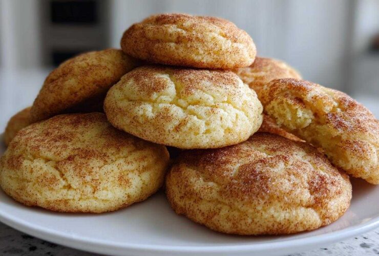 Eggnog Snickerdoodle Cookies