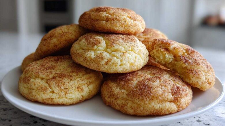 Eggnog Snickerdoodle Cookies