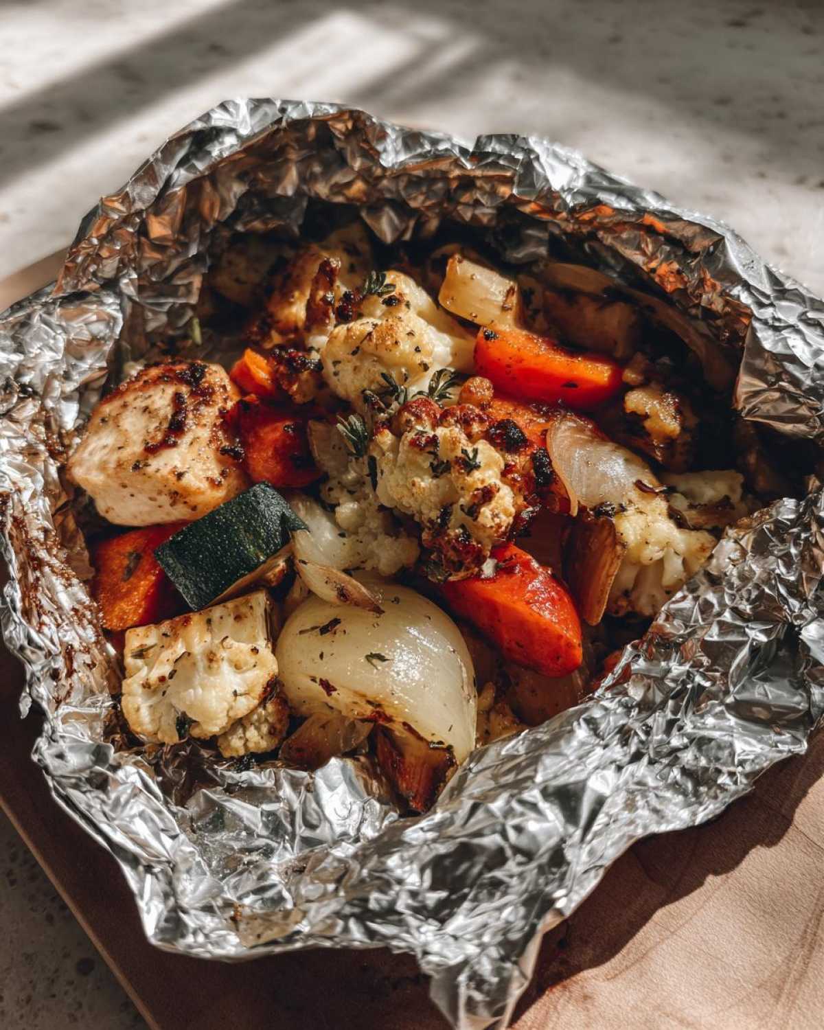 Foil Pack Chicken and Veggie Dinner - detail 1