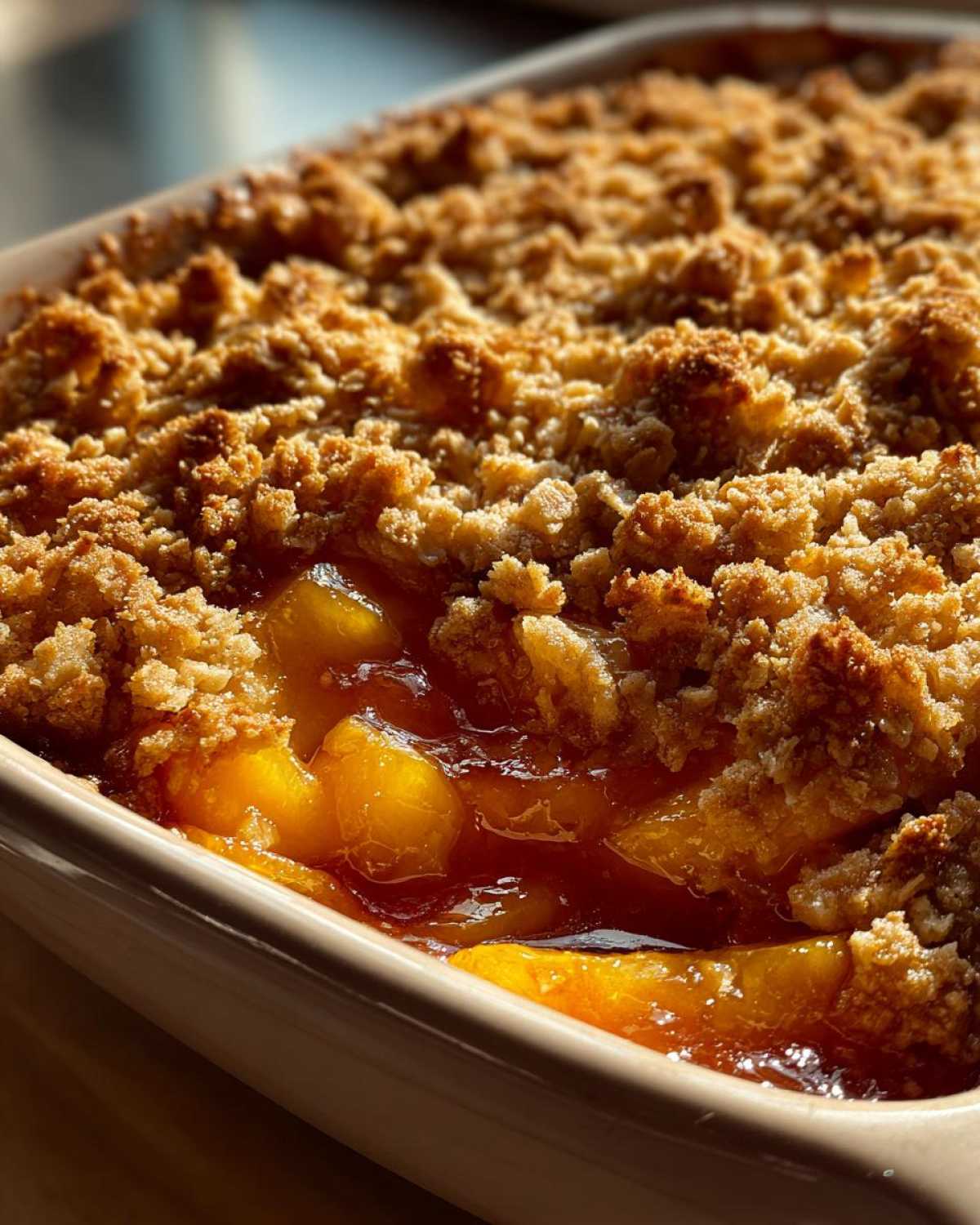 Fresh Peach Crisp - detail 1
