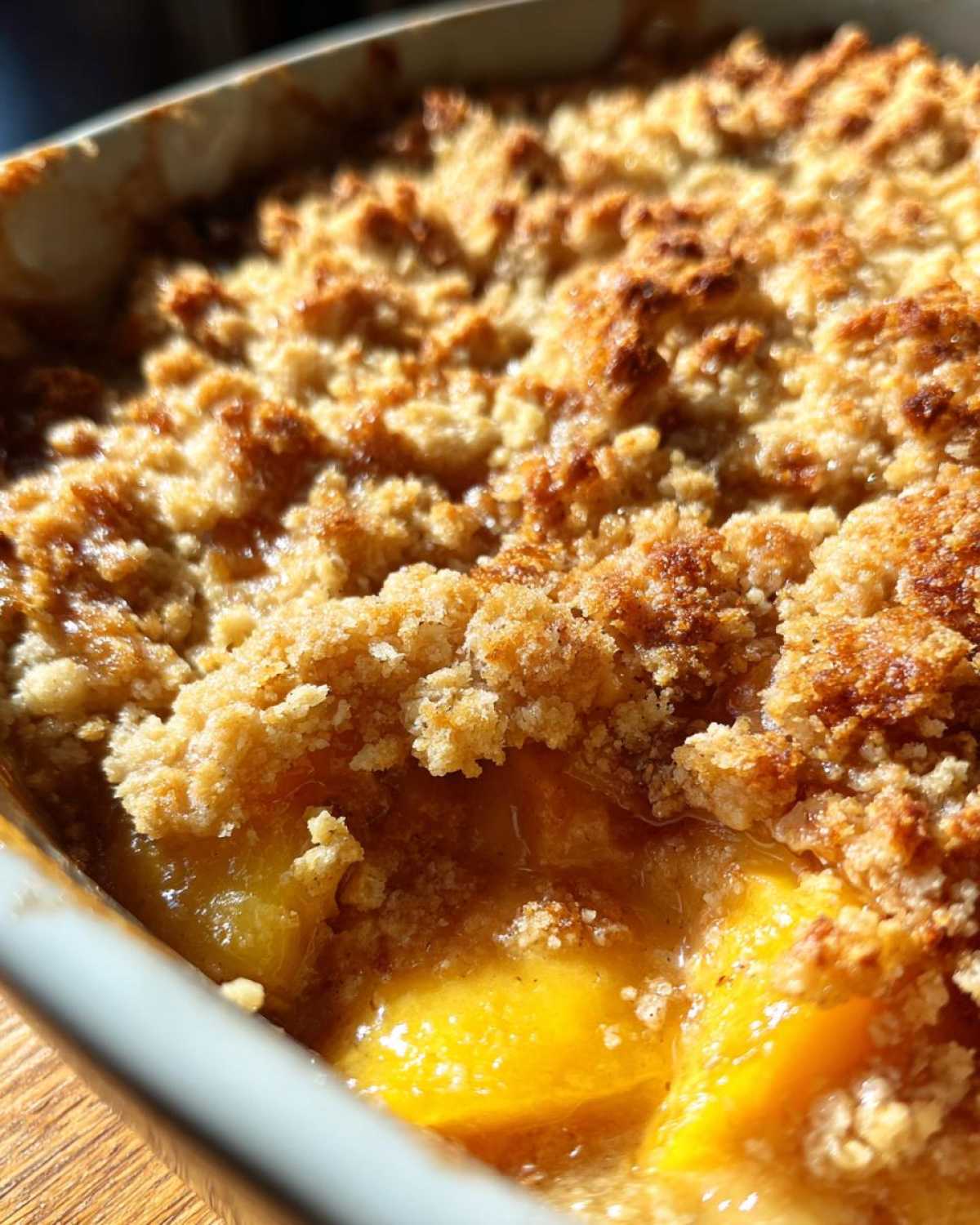 Fresh Peach Crisp - detail 3
