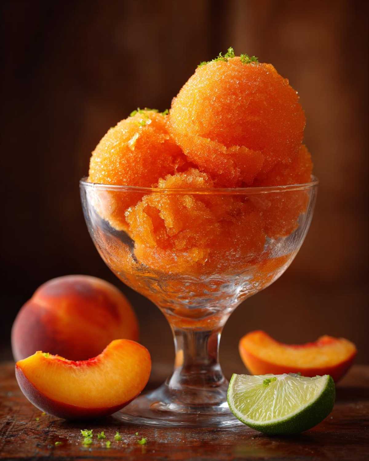 Frozen Peach Margarita Sorbet - detail 3