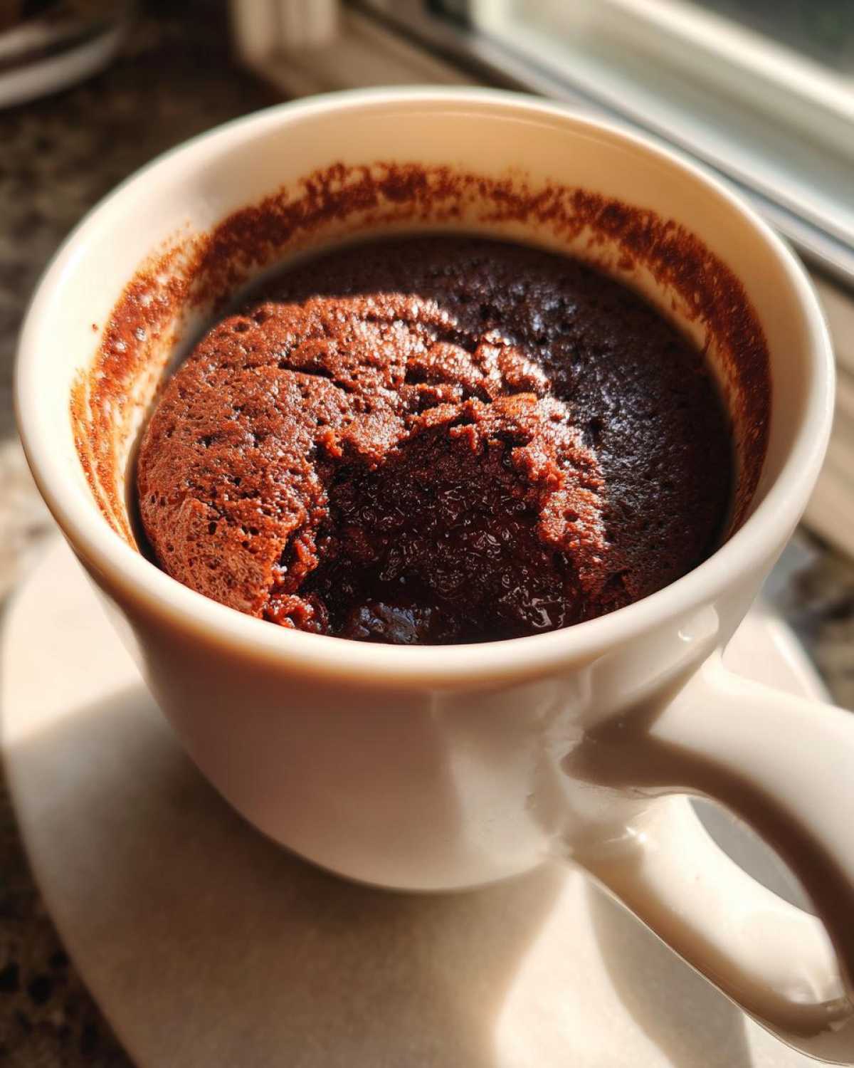 Fudgy Brownie Mug Cake - detail 2