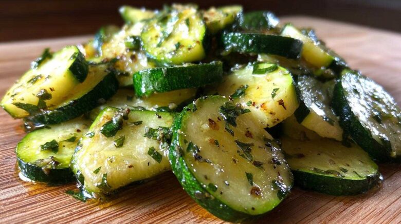 Garlic Herb Sauteed Zucchini