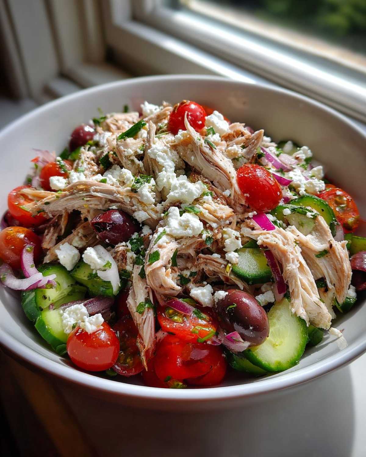 Greek Chicken Salad with Feta - detail 1
