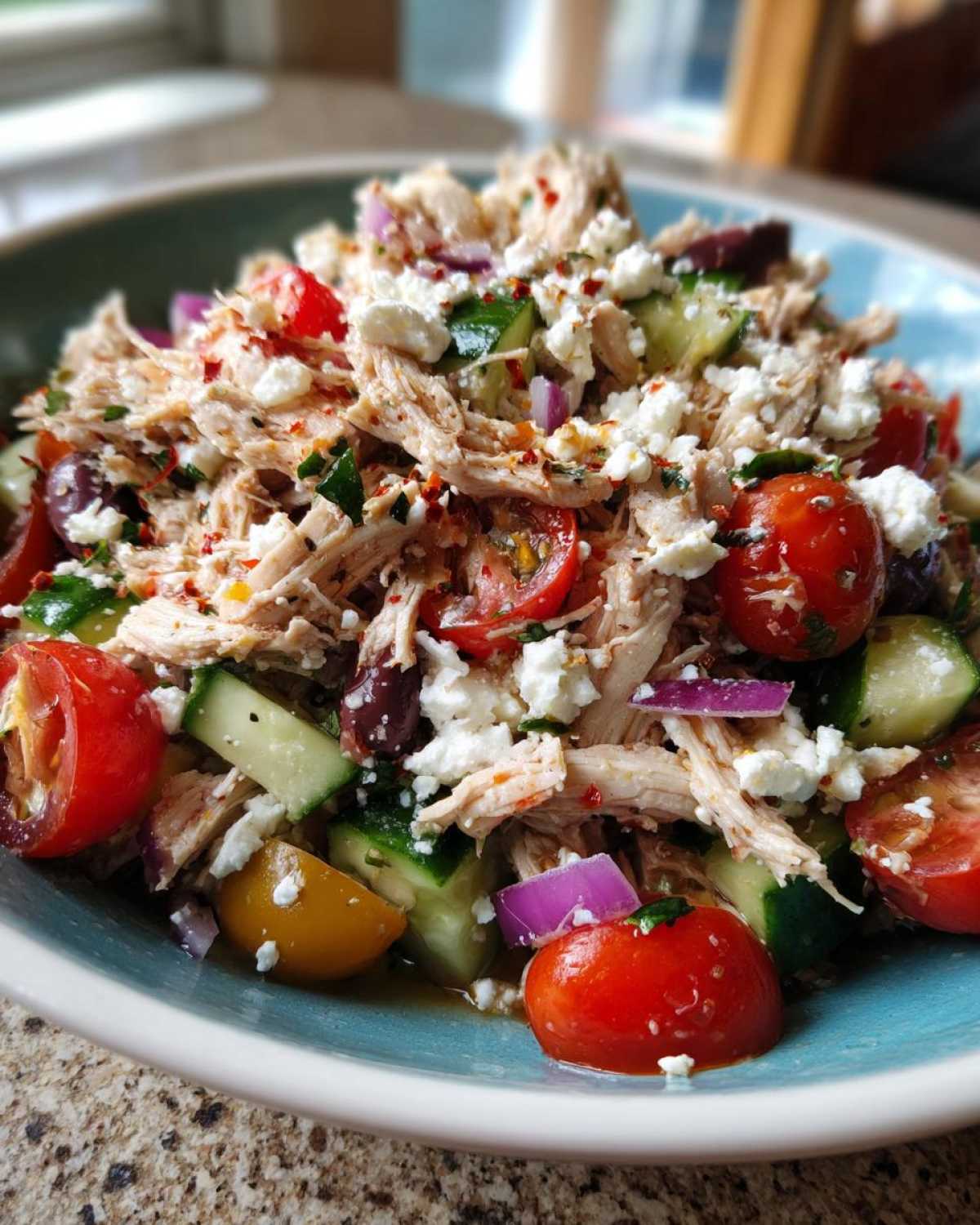 Greek Chicken Salad with Feta - detail 4